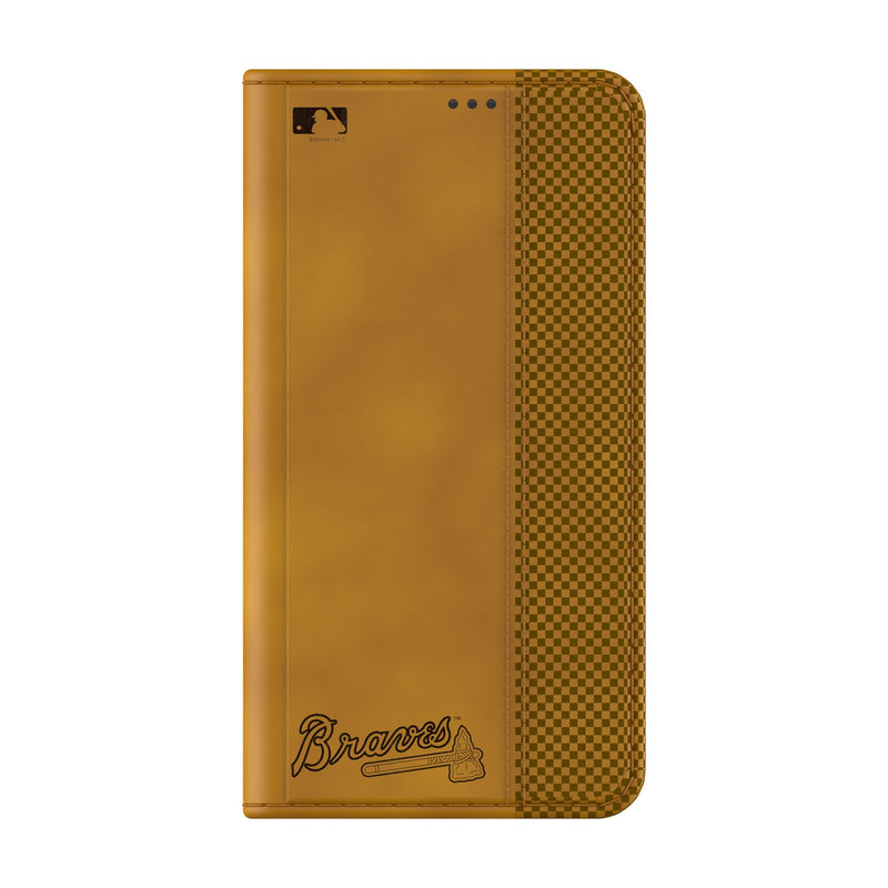 Atlanta Braves Burn Galaxy Folio Phone Case for Samsung Galaxy Closed.Jpg