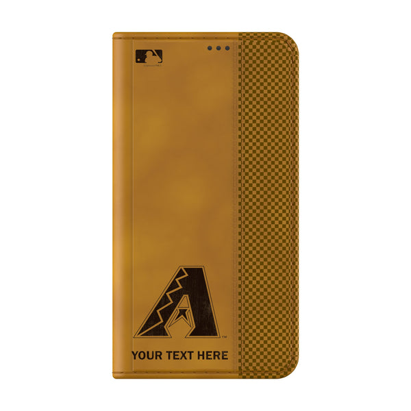 Arizona Diamondbacks Personalized Burn Galaxy Folio Phone Case for Samsung Galaxy Closed.Jpg