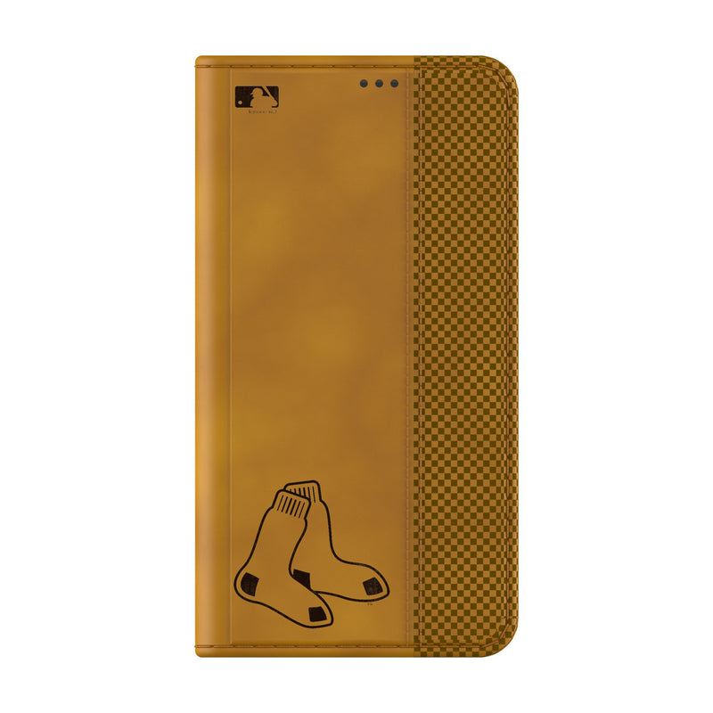 Boston Red Sox Burn Galaxy Folio Phone Case for Samsung Galaxy Closed.Jpg