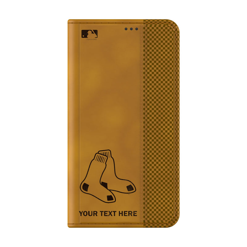 Boston Red Sox Personalized Burn Galaxy Folio Phone Case for Samsung Galaxy Closed.Jpg