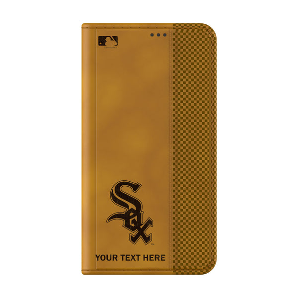 Chicago White Sox Personalized Burn Galaxy Folio Phone Case for Samsung Galaxy Closed.Jpg