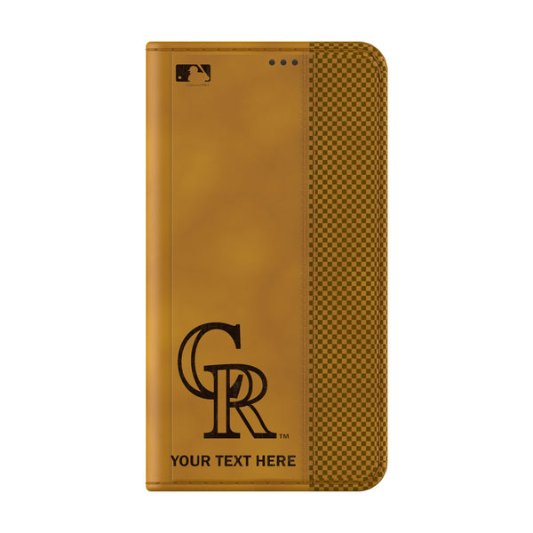 Colorado Rockies Personalized Burn Galaxy Folio Phone Case for Samsung Galaxy Closed.Jpg