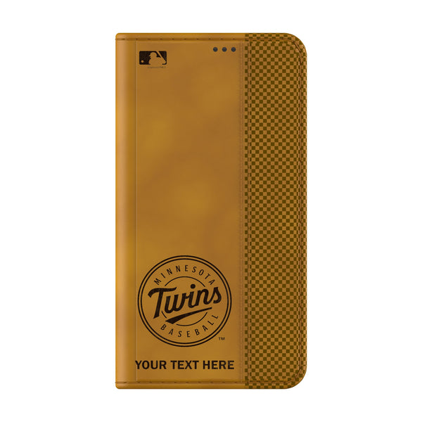 Minnesota Twins Personalized Burn Galaxy Folio Phone Case for Samsung Galaxy Closed.Jpg
