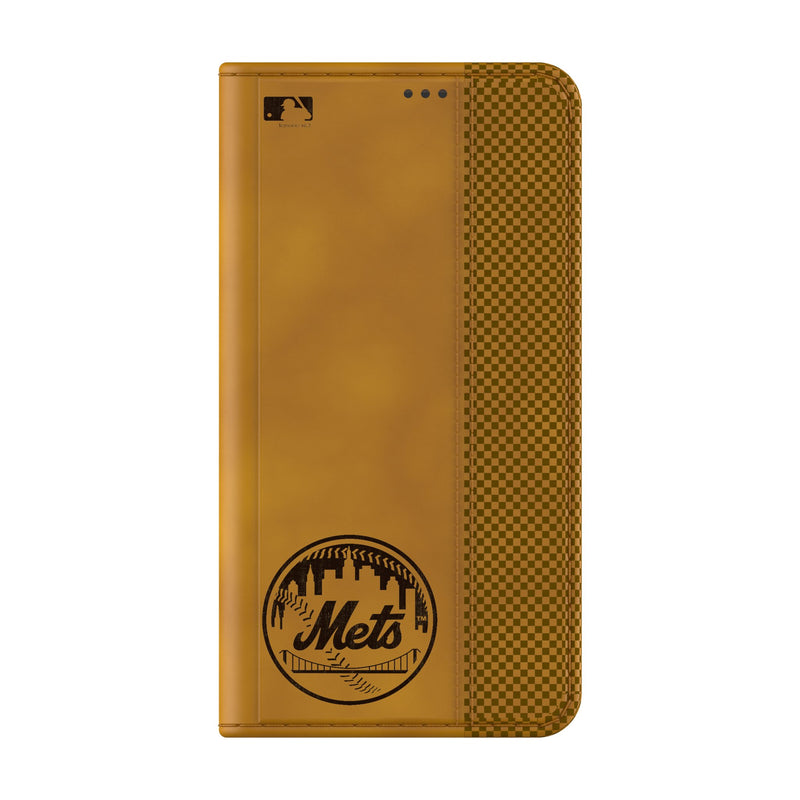 New York Mets Burn Galaxy Folio Phone Case for Samsung Galaxy Closed.Jpg