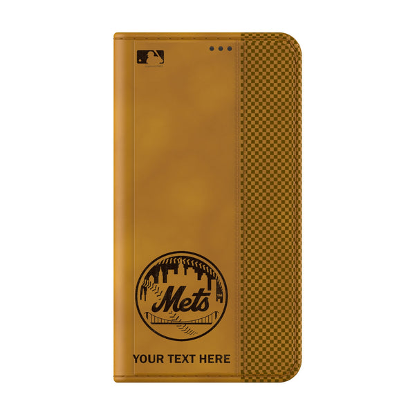 New York Mets Personalized Burn Galaxy Folio Phone Case for Samsung Galaxy Closed.Jpg
