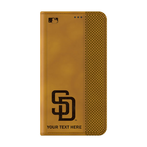San Diego Padres Personalized Burn Galaxy Folio Phone Case for Samsung Galaxy Closed.Jpg