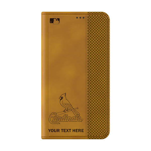 St Louis Cardinals Personalized Burn Galaxy Folio Phone Case for Samsung Galaxy Closed.Jpg