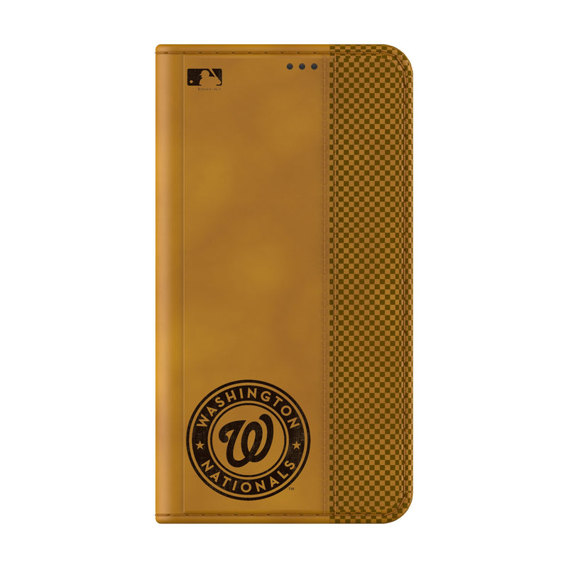 Washington Nationals Burn Galaxy Folio Phone Case for Samsung Galaxy Closed.Jpg