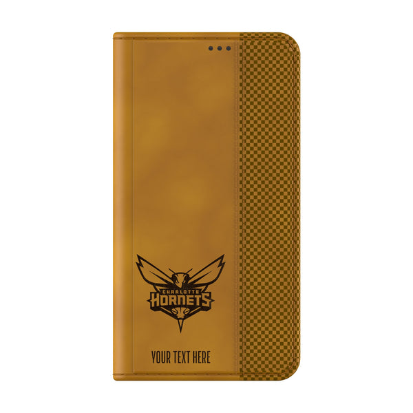 Charlotte Hornets Personalized Burn Galaxy Folio Phone Case for Samsung Galaxy Closed.Jpg