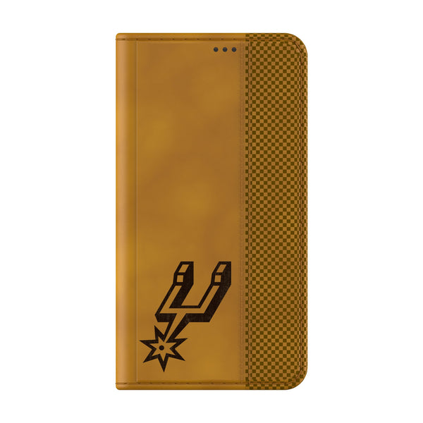 San Antonio Spurs Burn Galaxy Folio Phone Case for Samsung Galaxy Closed.Jpg