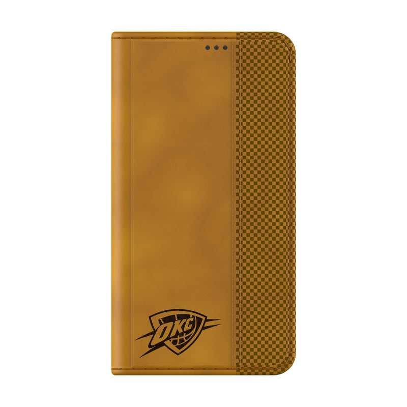Oklahoma City Thunder Burn Galaxy Folio Phone Case for Samsung Galaxy Closed.Jpg