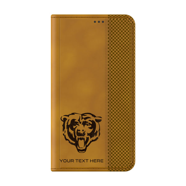 Chicago Bears Personalized Burn Galaxy Folio Phone Case for Samsung Galaxy Closed.Jpg