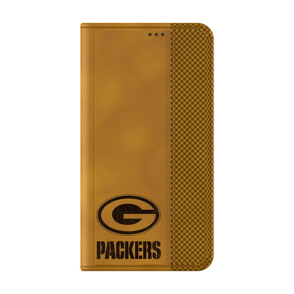 Green Bay Packers Burn Galaxy Folio Phone Case Closed.Jpg