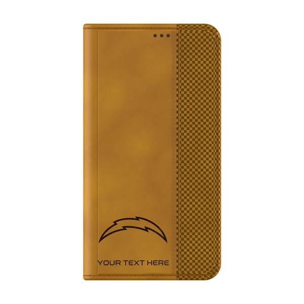 Los Angeles Chargers Personalized Burn Galaxy Folio Phone Case for Samsung Galaxy Closed.Jpg