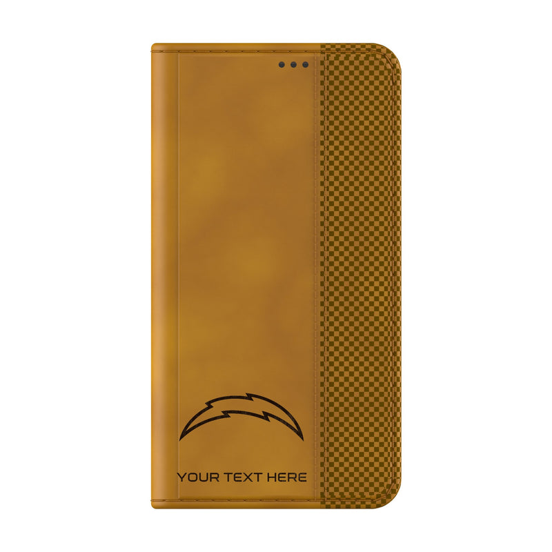 Los Angeles Chargers Personalized Burn Galaxy Folio Phone Case for Samsung Galaxy Closed.Jpg