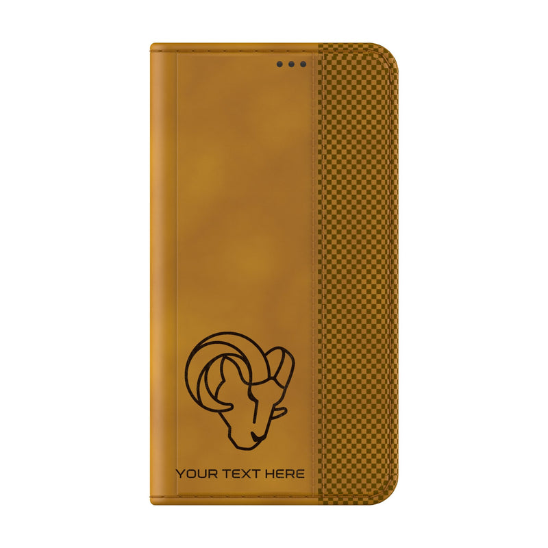 Los Angeles Rams Personalized Burn Galaxy Folio Phone Case for Samsung Galaxy Closed.Jpg