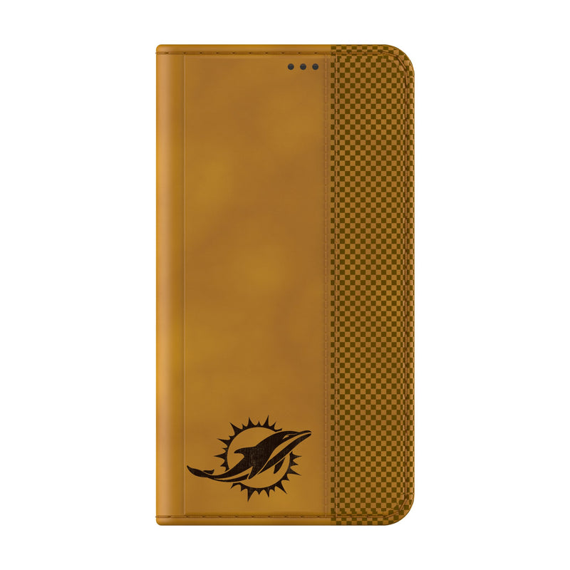 Miami Dolphins Burn Galaxy Folio Phone Case for Samsung Galaxy Closed.Jpg