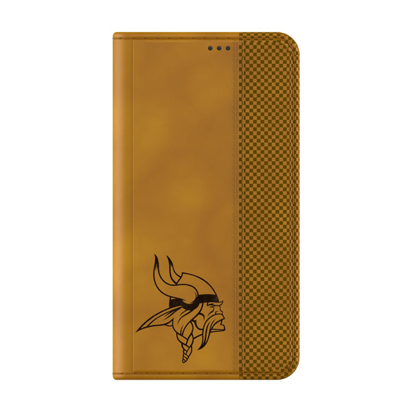 Minnesota Vikings Burn Galaxy Folio Phone Case Closed.Jpg