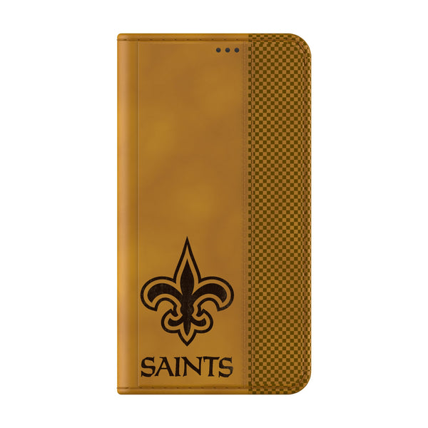 New Orleans Saints Burn Galaxy Folio Phone Case for Samsung Galaxy Closed.Jpg