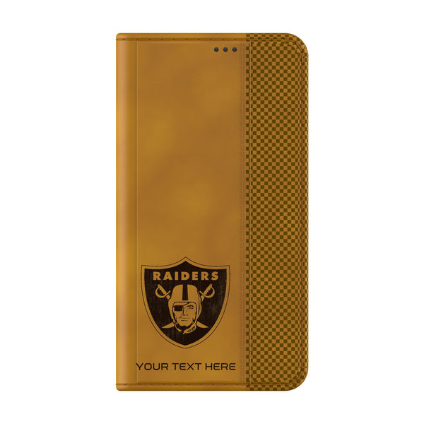 Las Vegas Raiders Personalized Burn Galaxy Folio Phone Case for Samsung Galaxy Closed.Jpg