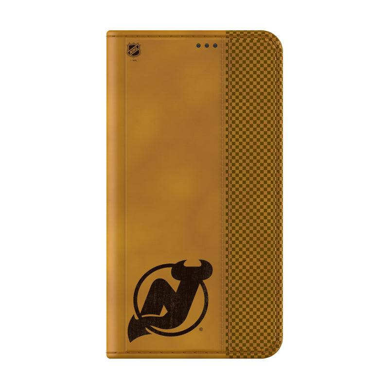 New Jersey Devils Burn Galaxy Folio Phone Case for Samsung Galaxy Closed.Jpg