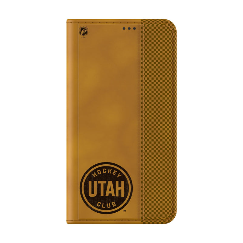 Utah Hockey Club Burn Galaxy Folio Phone Case Closed.Jpg