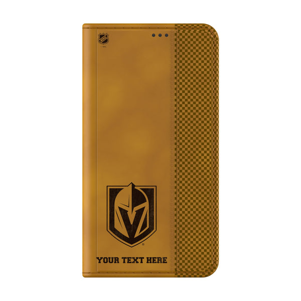 Vegas Golden Knights Personalized Burn Galaxy Folio Phone Case for Samsung Galaxy Closed.Jpg