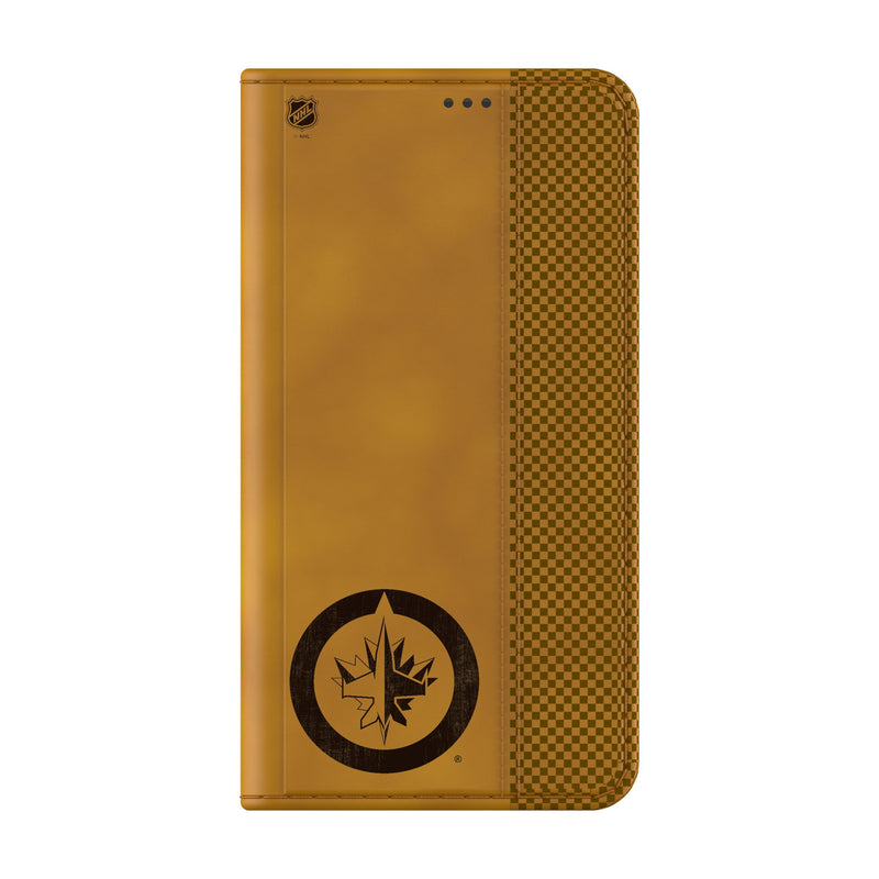 Winnipeg Jets Burn Galaxy Folio Phone Case for Samsung Galaxy Closed.Jpg
