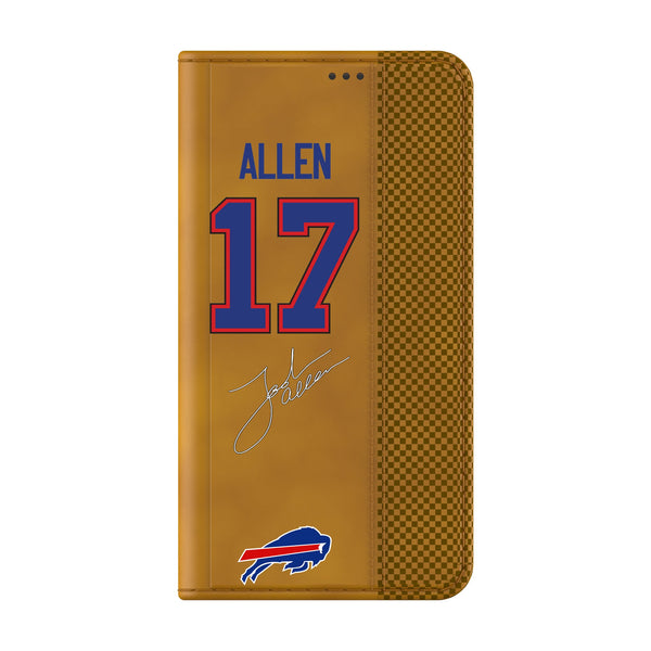Josh Allen Buffalo Bills 17 Game Tactic Galaxy Folio Phone Case for Samsung Galaxy Closed.Jpg