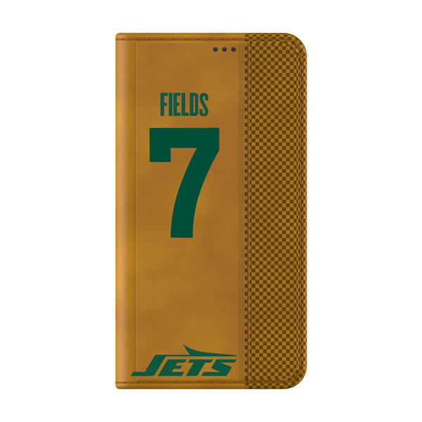 Justin Fields New York Jets 7 Game Tactic Galaxy Folio Phone Case for Samsung Galaxy Closed.Jpg
