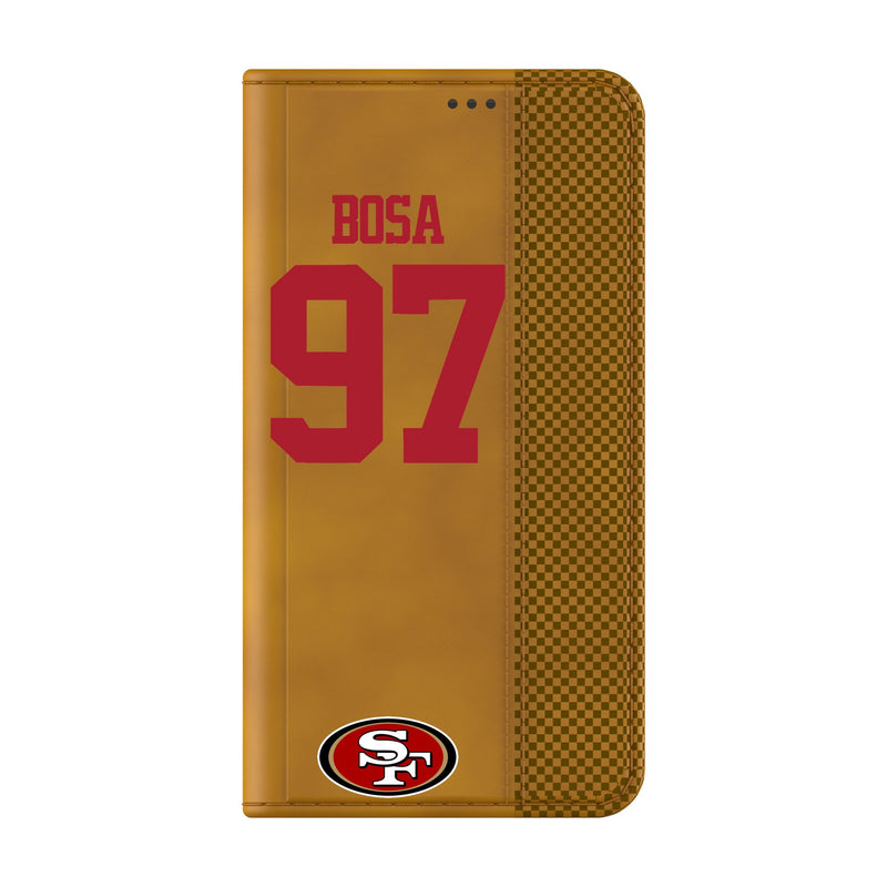 Nick Bosa San Francisco 49ers 97 Game Tactic Galaxy Folio Phone Case for Samsung Galaxy Closed.Jpg