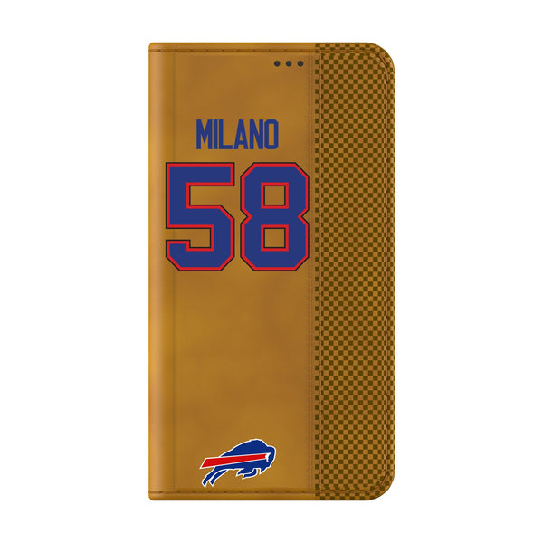 Matt Milano Buffalo Bills 58 Game Tactic Galaxy Folio Phone Case for Samsung Galaxy Closed.Jpg