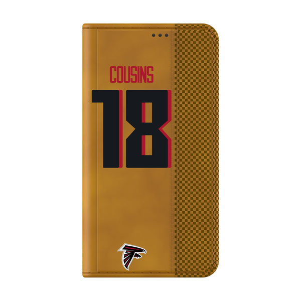 Kirk Cousins Atlanta Falcons 18 Game Tactic Galaxy Folio Phone Case for Samsung Galaxy Closed.Jpg