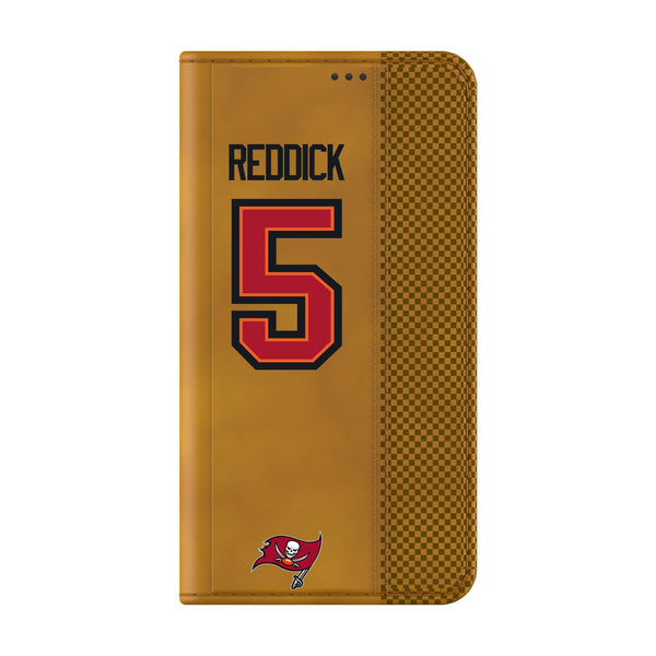 Haason Reddick Tampa Bay Buccaneers 5 Game Tactic Galaxy Folio Phone Case for Samsung Galaxy Closed.Jpg
