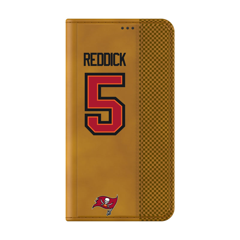 Haason Reddick Tampa Bay Buccaneers 5 Game Tactic Galaxy Folio Phone Case for Samsung Galaxy Closed.Jpg