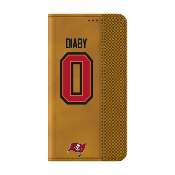 YaYa Diaby Tampa Bay Buccaneers 0 Ready Galaxy Folio Phone Case Closed.Jpg