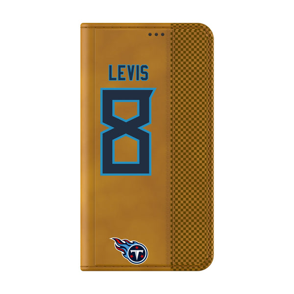 Will Levis Tennessee Titans 8 Ready Galaxy Folio Phone Case Closed.Jpg