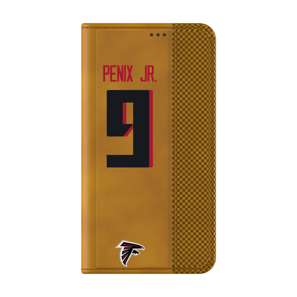 Michael Penix Jr. Atlanta Falcons 9 Game Tactic Galaxy Folio Phone Case for Samsung Galaxy Closed.Jpg