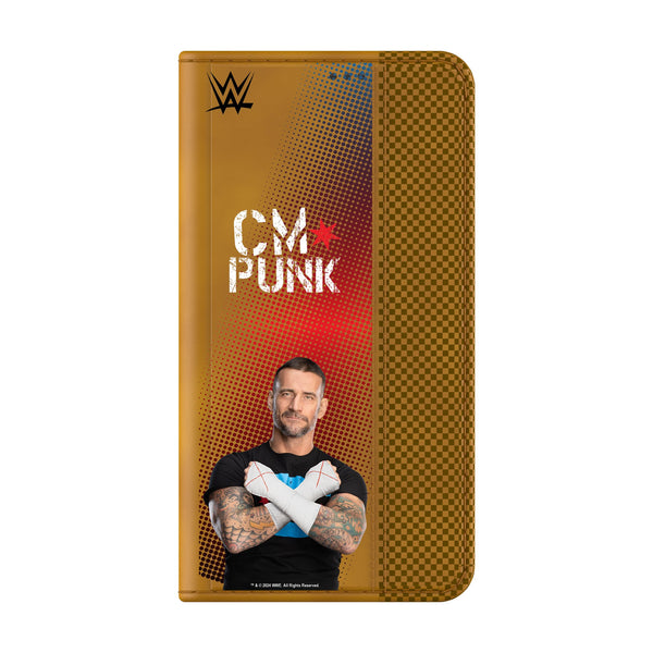 CM Punk Superstar Galaxy Folio Phone Case for Samsung Galaxy Closed.Jpg