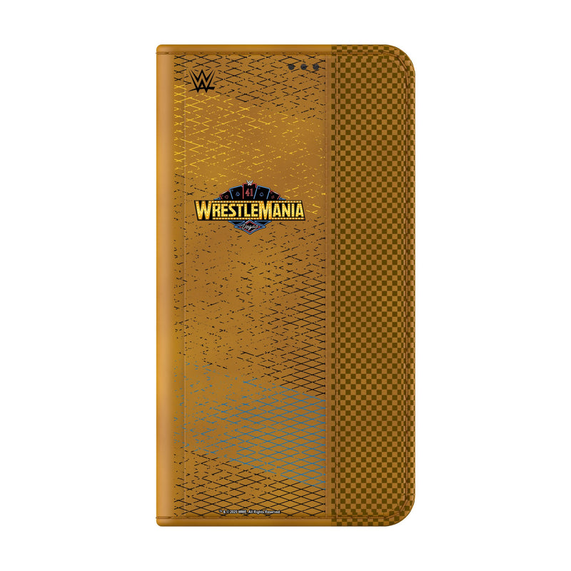 WrestleMania 41 Steel Galaxy Folio Phone Case for Samsung Galaxy Closed.Jpg