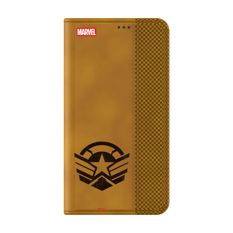 Marvel Avengers Sam Wilson Captain America Sigil Galaxy Folio Phone Case for Samsung Galaxy Closed.Jpg
