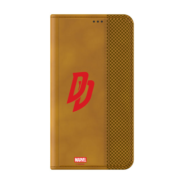 Marvel Daredevil Badge Galaxy Folio Phone Case for Samsung Galaxy Closed.Jpg