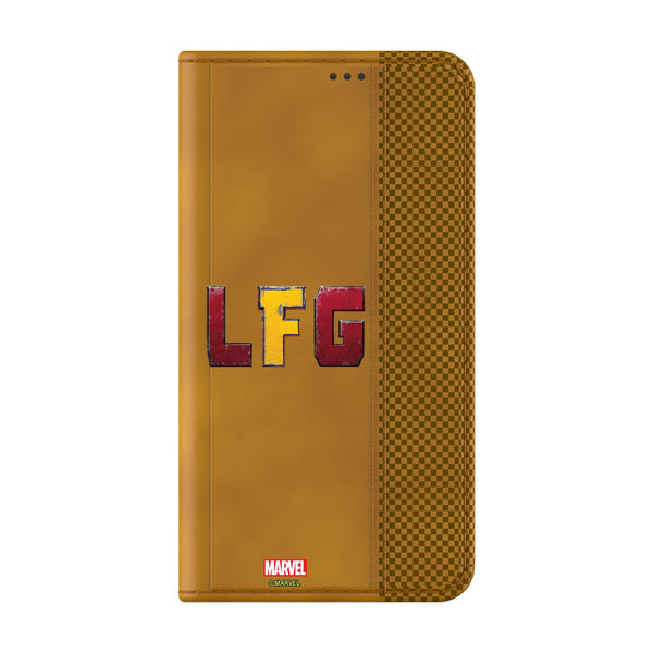 Marvel Deadpool Wolverine Badge Galaxy Folio Phone Case for Samsung Galaxy Closed.Jpg