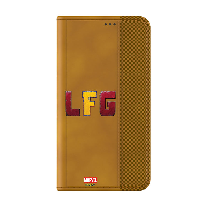 Marvel Deadpool Wolverine Badge Galaxy Folio Phone Case for Samsung Galaxy Closed.Jpg