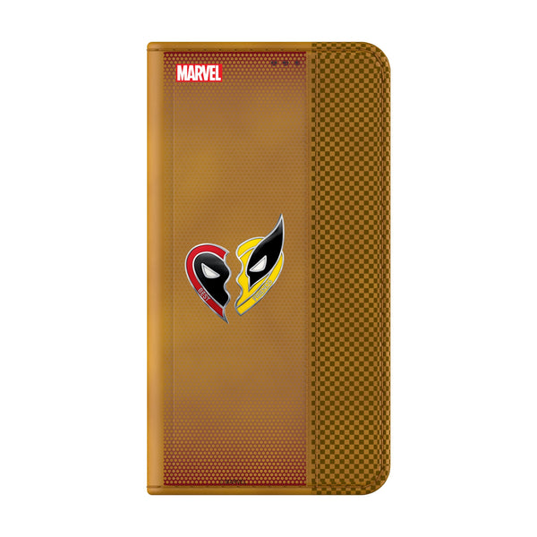 Marvel Deadpool Wolverine Grid Galaxy Folio Phone Case for Samsung Galaxy Closed.Jpg