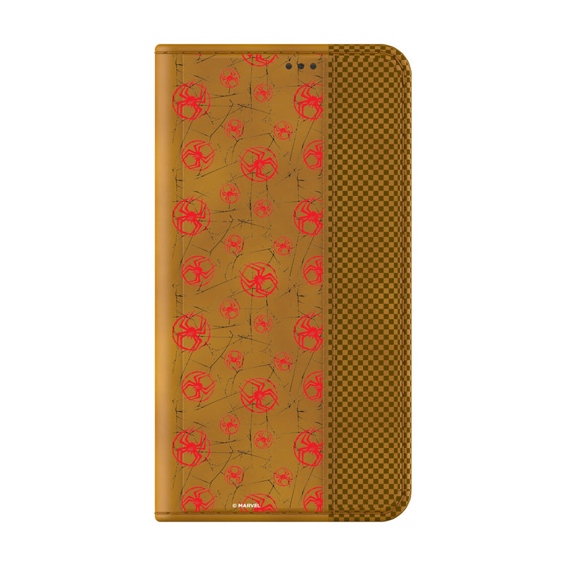 Marvel Miles Morales Pattern Galaxy Folio Phone Case for Samsung Galaxy Closed.Jpg