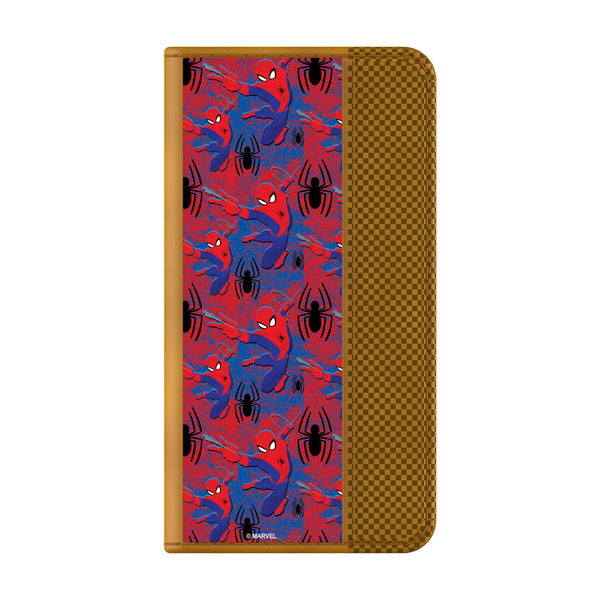 Marvel Spider-Man Pattern Galaxy Folio Phone Case for Samsung Galaxy Closed.Jpg