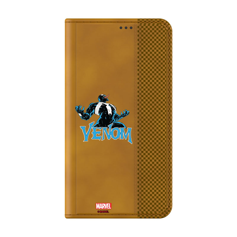 Marvel Venom Badge Galaxy Folio Phone Case Closed.Jpg