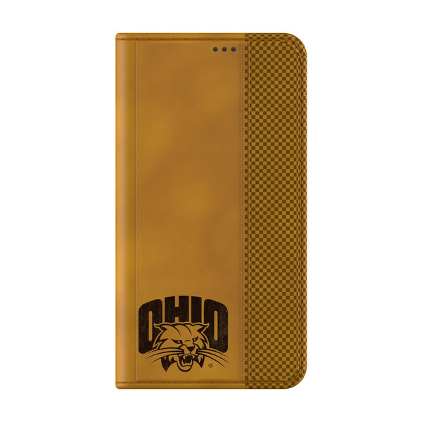 Ohio University Bobcats Burn Galaxy Folio Phone Case Closed.Jpg