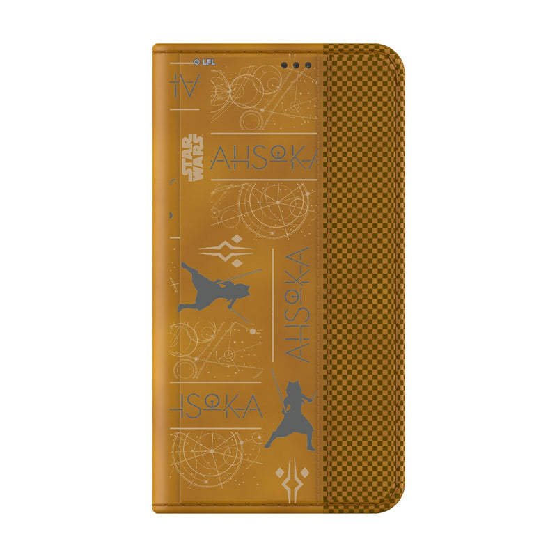 Star Wars Ahsoka Pattern Galaxy Folio Phone Case for Samsung Galaxy Closed.Jpg